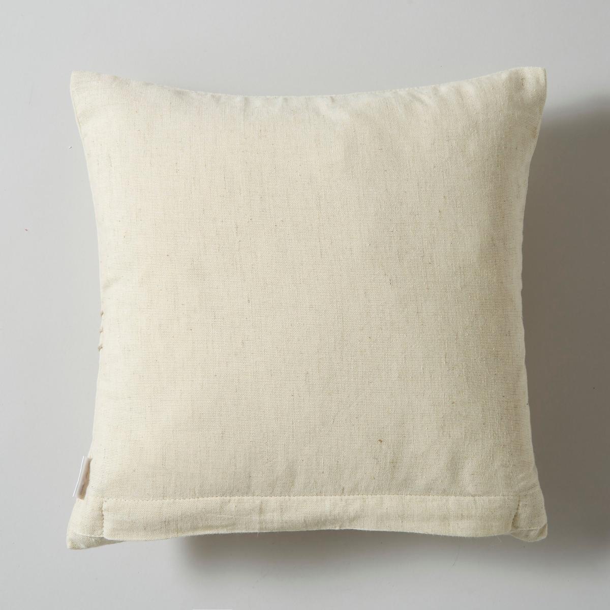 Embroidered Squirrel Cushion, 30x30cm MultiColoured – image 4