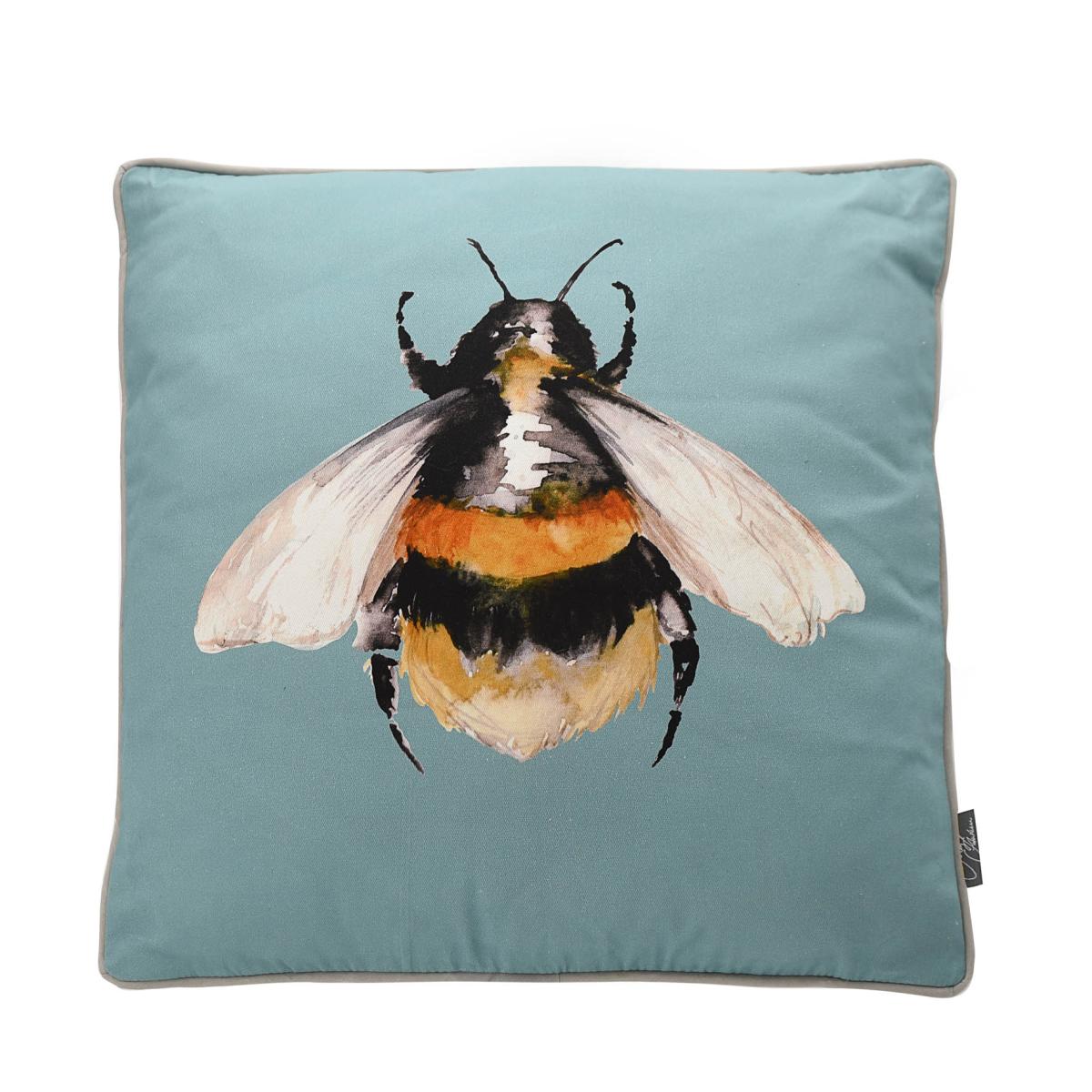 Meg Hawkins Bee Cushion Blue – image 2