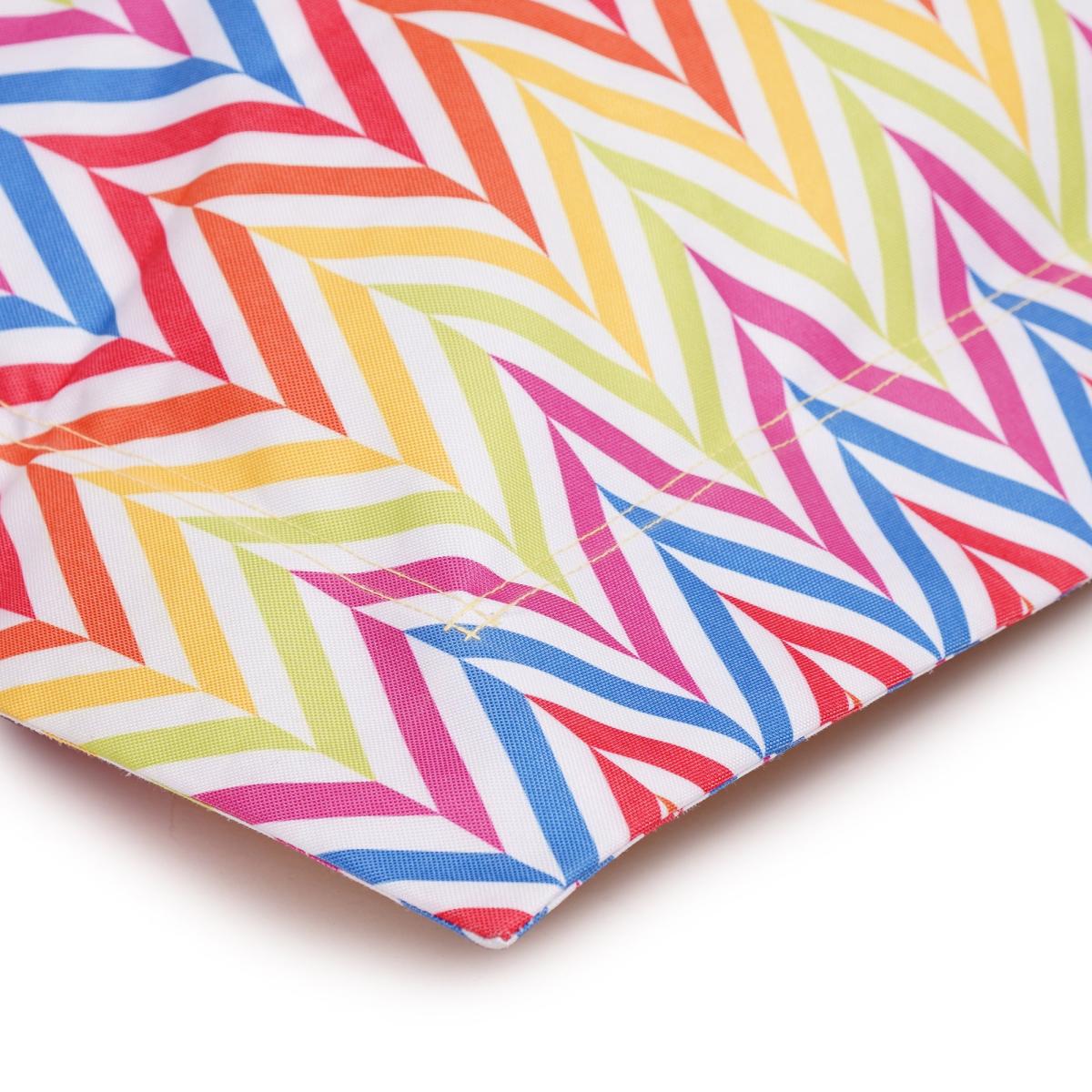 Kaikoo Chevron Print XL Floor Cushion Multicoloured – image 3