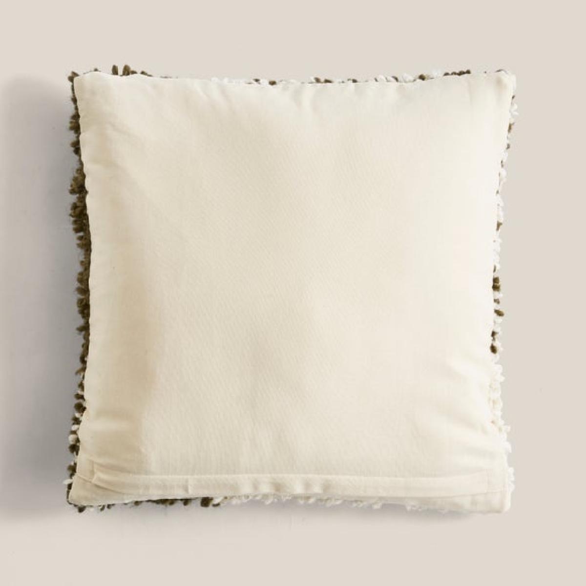 Chunky Boucle Check Square Cushion – image 4