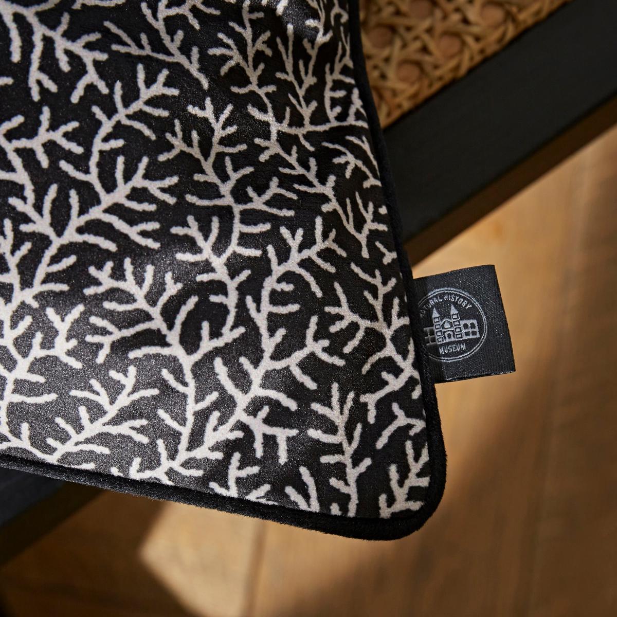 Ditsy Coral Monochrome Cushion MultiColoured – image 2