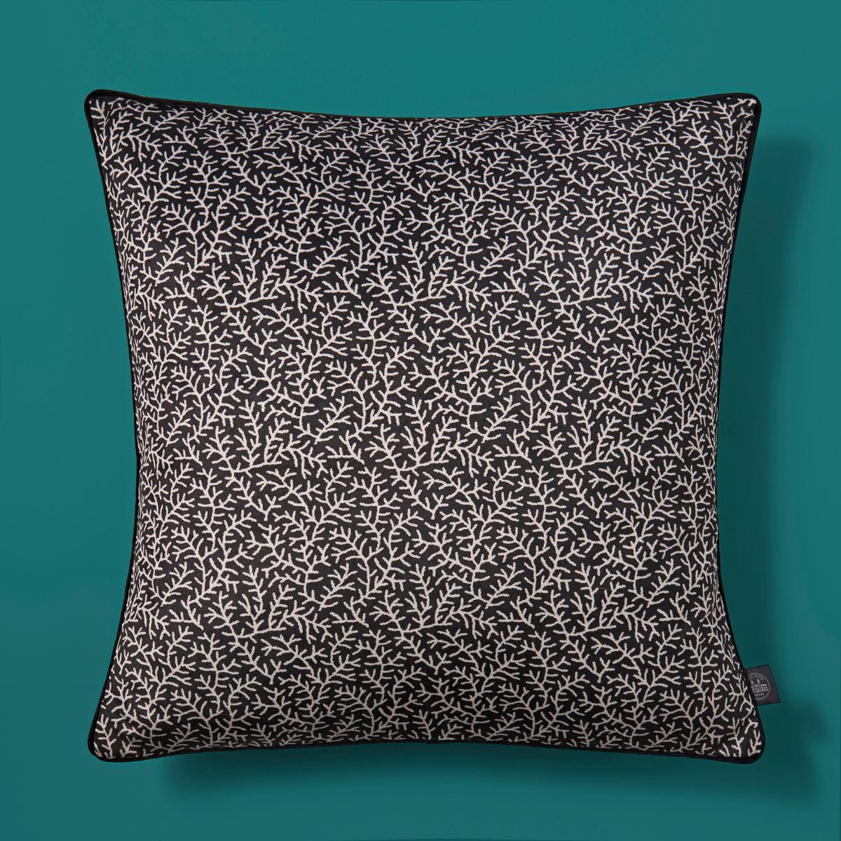 Ditsy Coral Monochrome Cushion MultiColoured – image 3