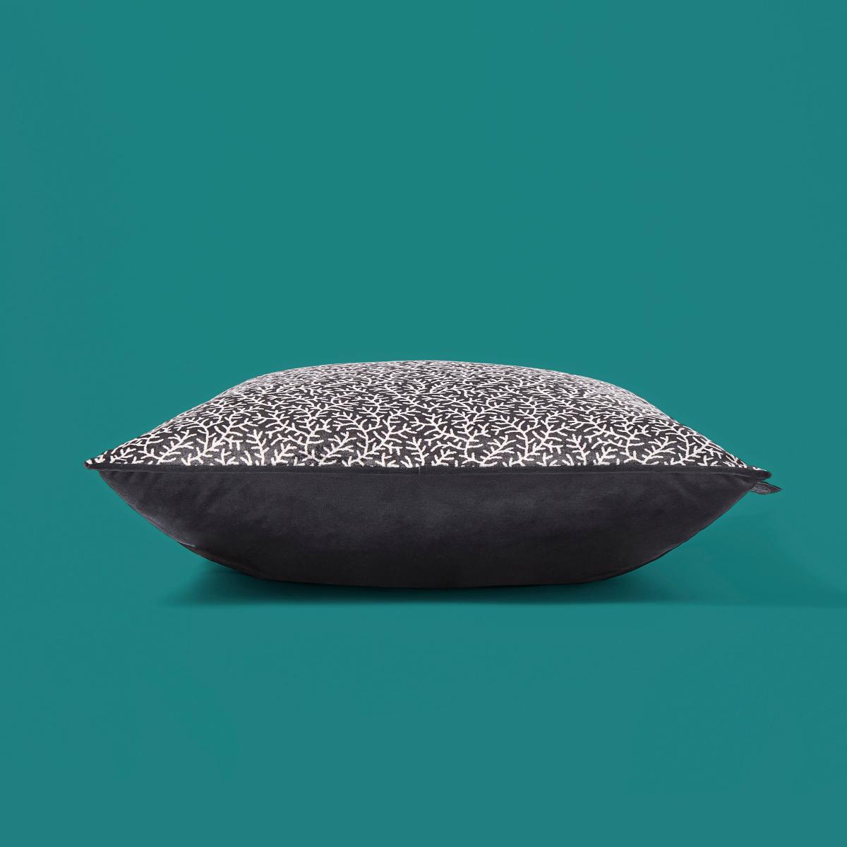 Ditsy Coral Monochrome Cushion MultiColoured – image 4