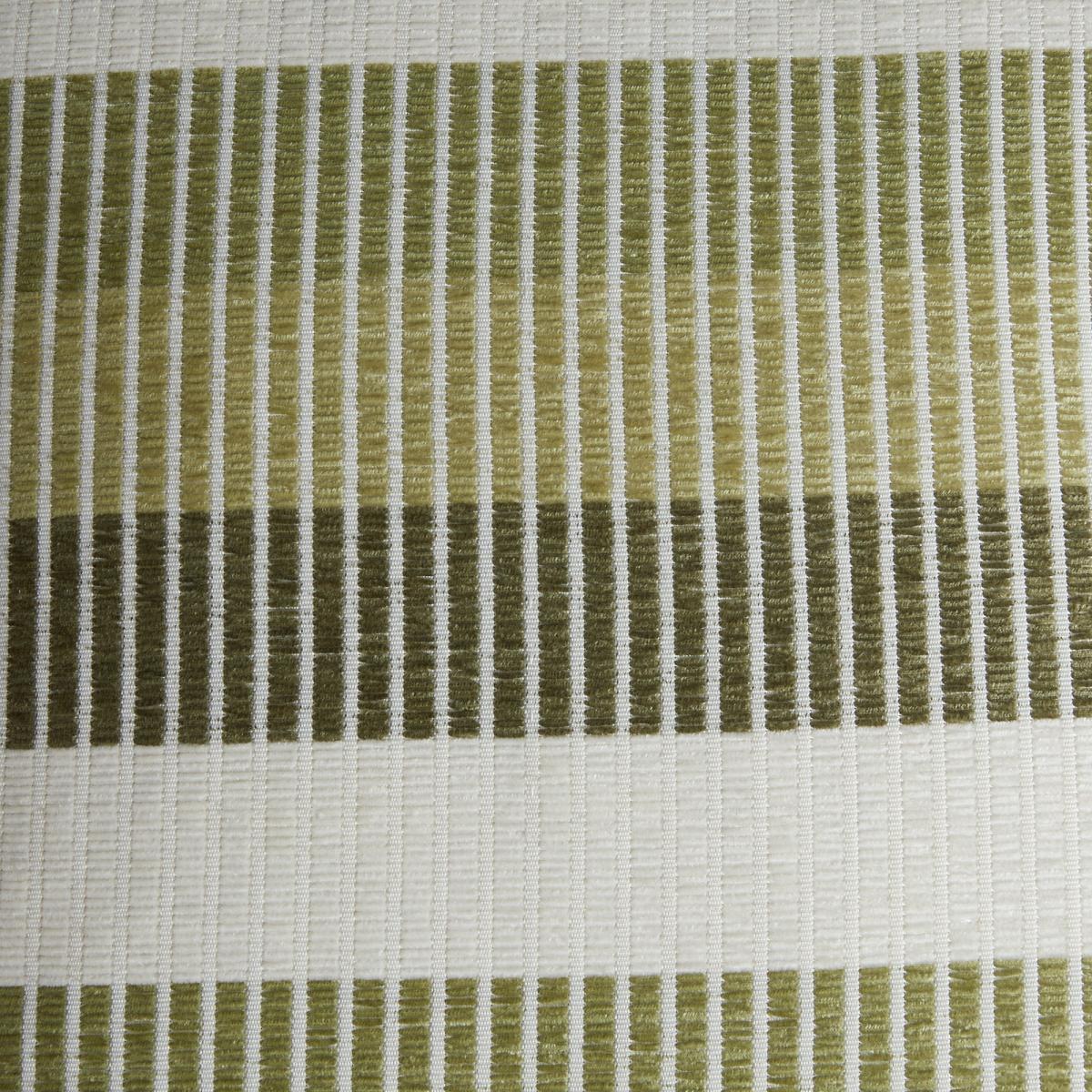 Chenille Stripe Green Cushion Green/White – image 5