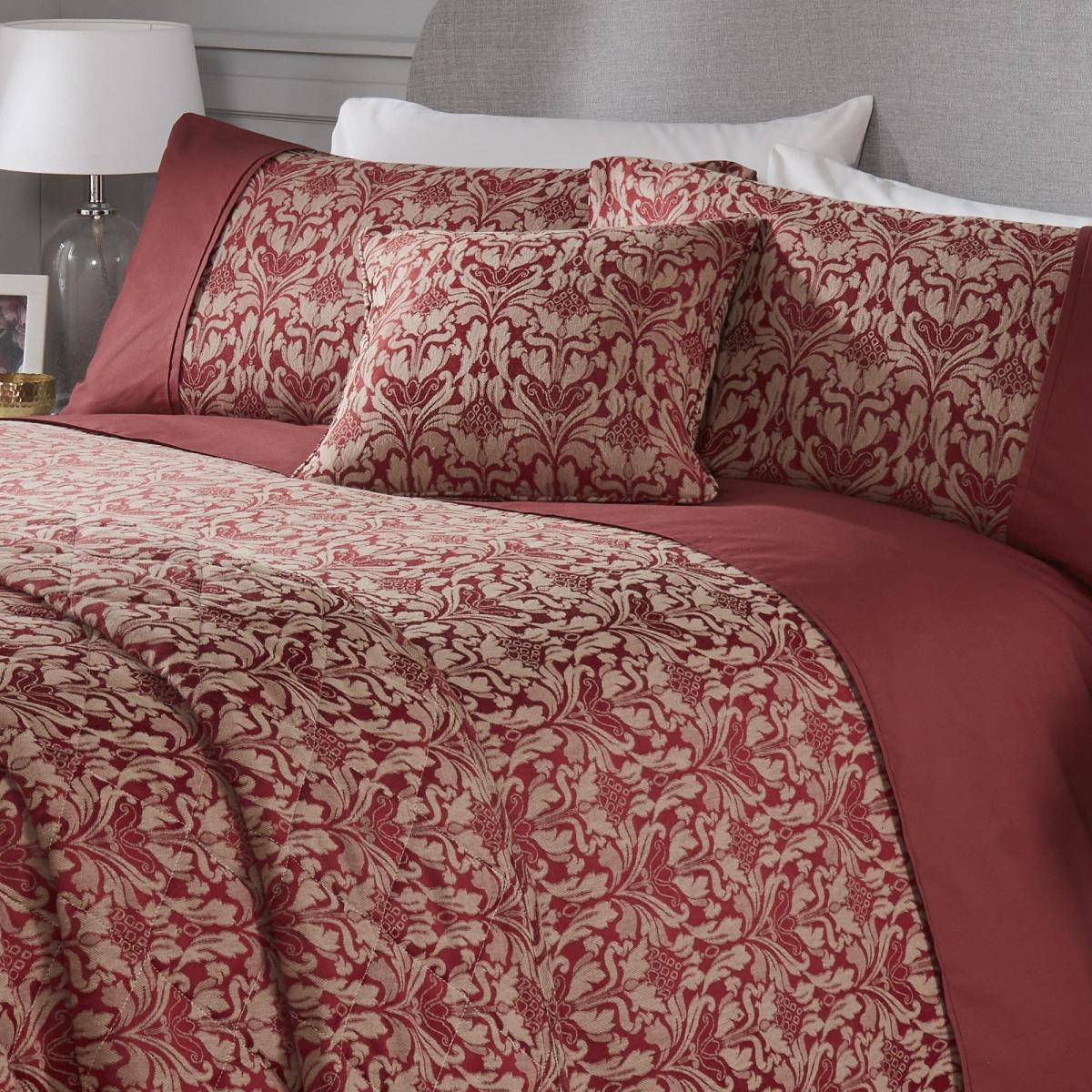 Woven Hawthorne Cushion Burgundy – image 2