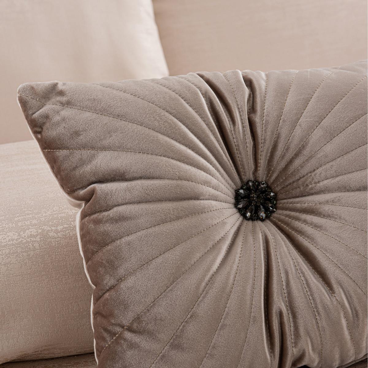 Champagne Embellished Cushion Champagne – image 3