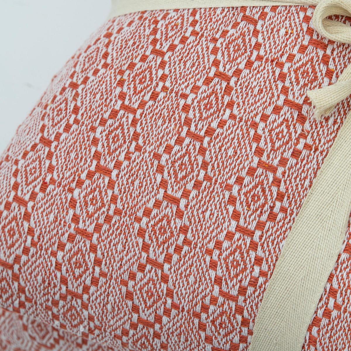 Simply Green Recycled Cotton Diamond Cushion Blush – image 3