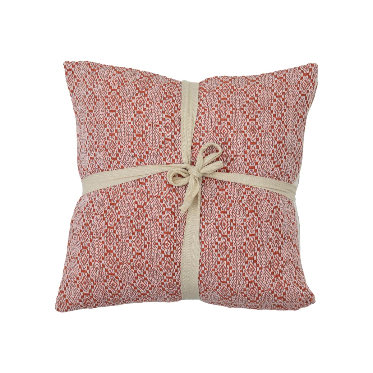 Simply Green Recycled Cotton Diamond Cushion Blush – image 1