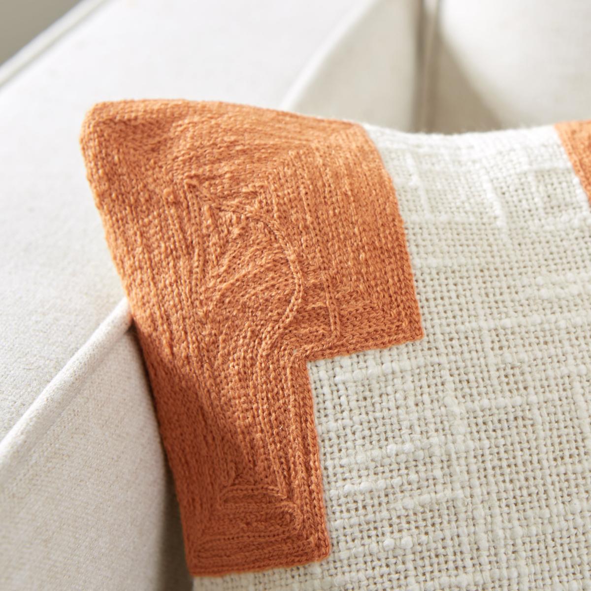 Elements Geometric Cushion Orange – image 2