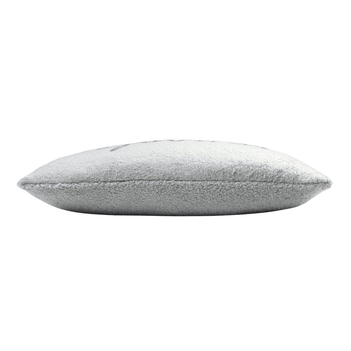 Shearling Fleece Snuggle Cushion Grey – image 3