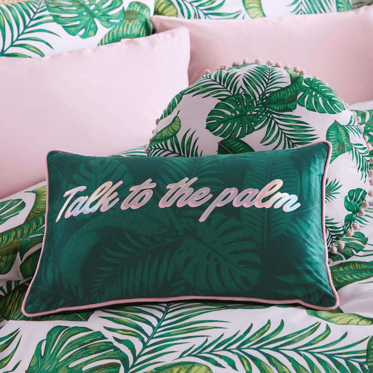Skinny Dip Talk To The Palm Boudoir Cushion Jade – image 2