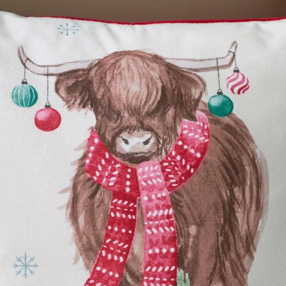 Merry Christmoo Square Cushion – image 2