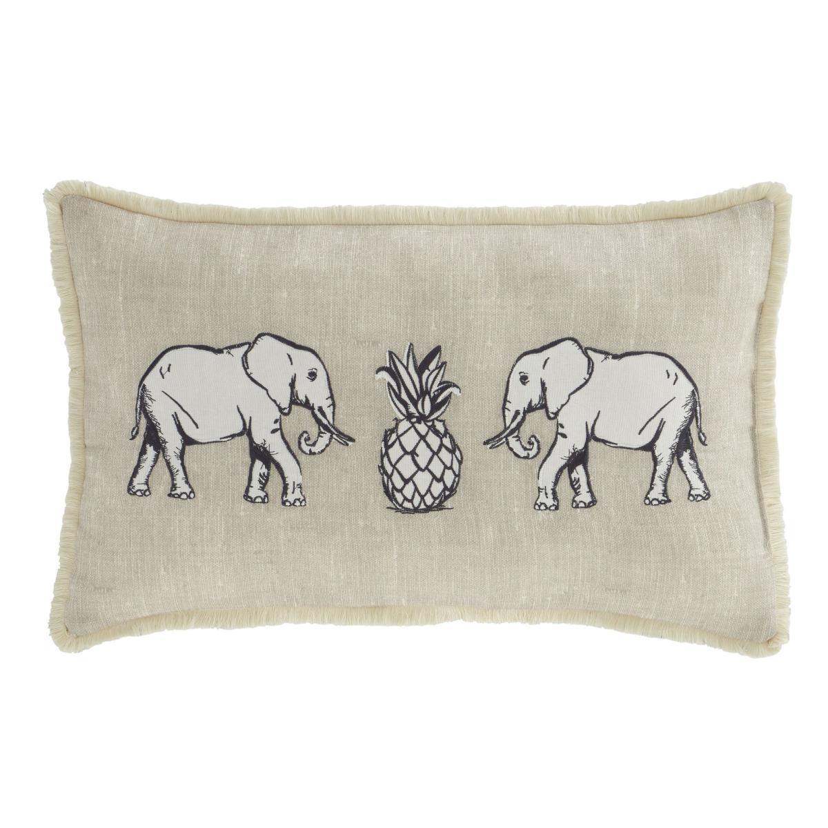 Pineapple Elephant Tembo Natural Cushion Natural (Brown) – image 2