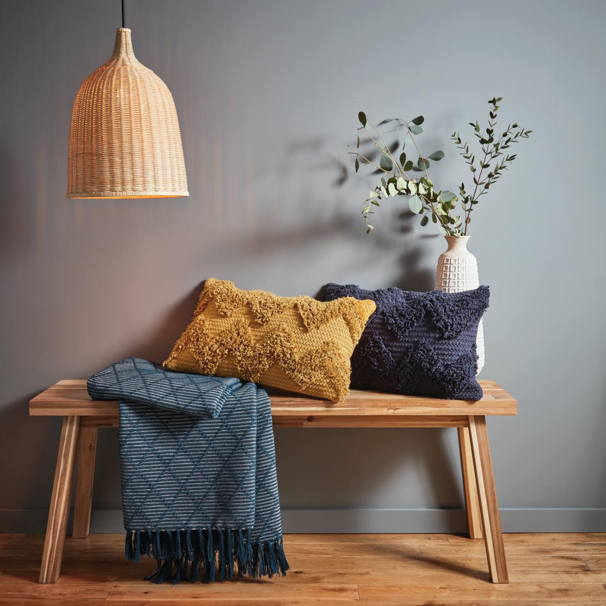 ZigZag Blue Cushion Blue – image 5