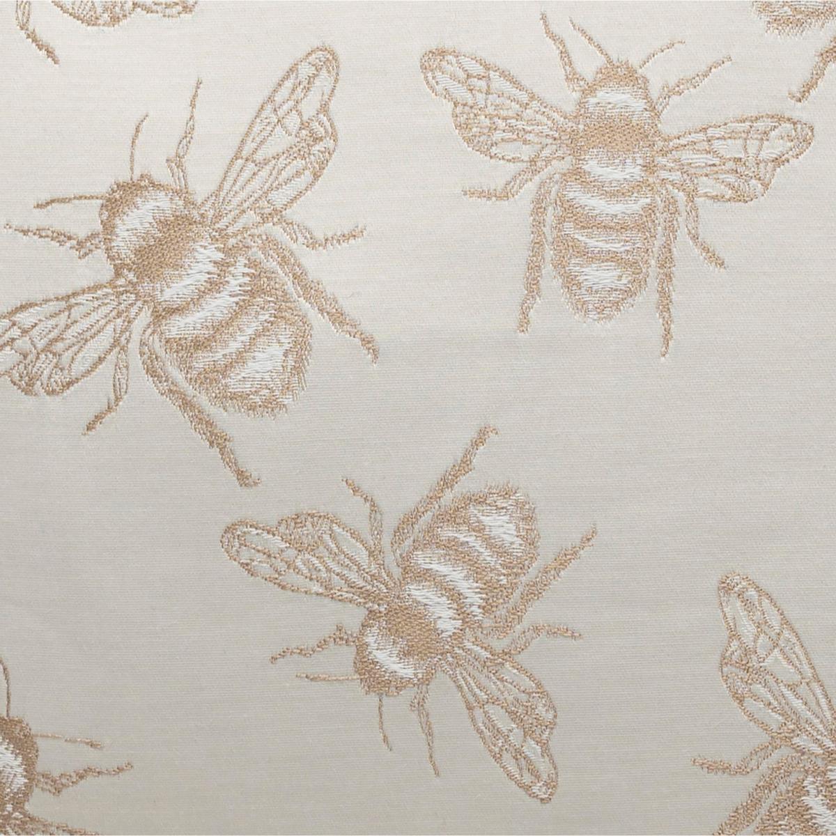 Jacquard Bees Cushion Brown/White – image 2