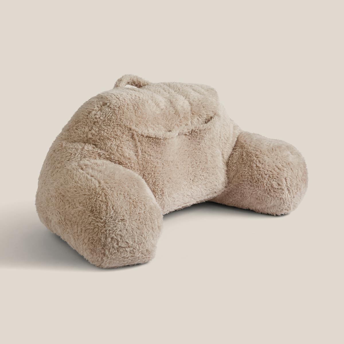Heatable Taupe Cuddle Cushion Brown – image 3