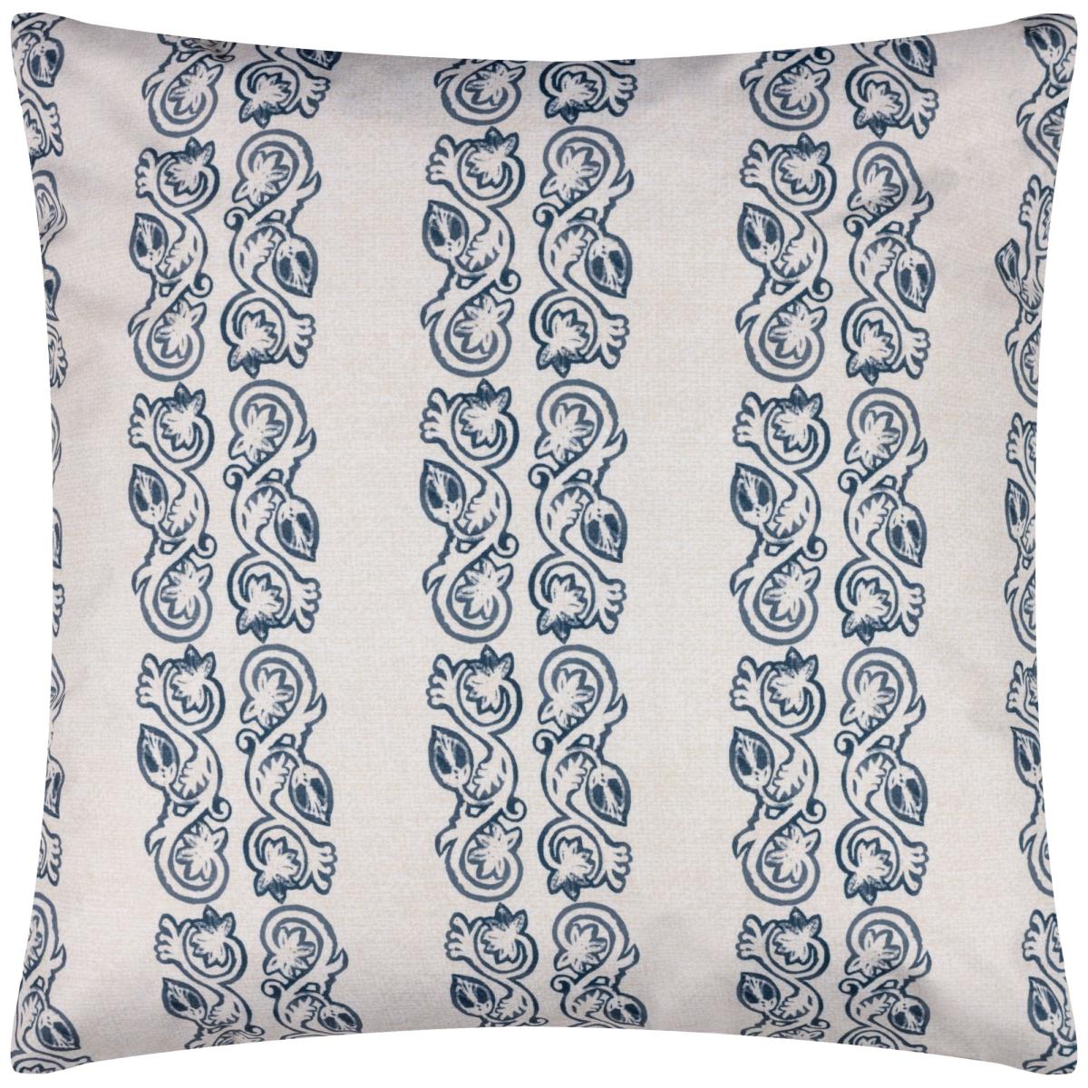 Paoletti Kalindi Stripe Large Outdoor Cushion Navy – image 2