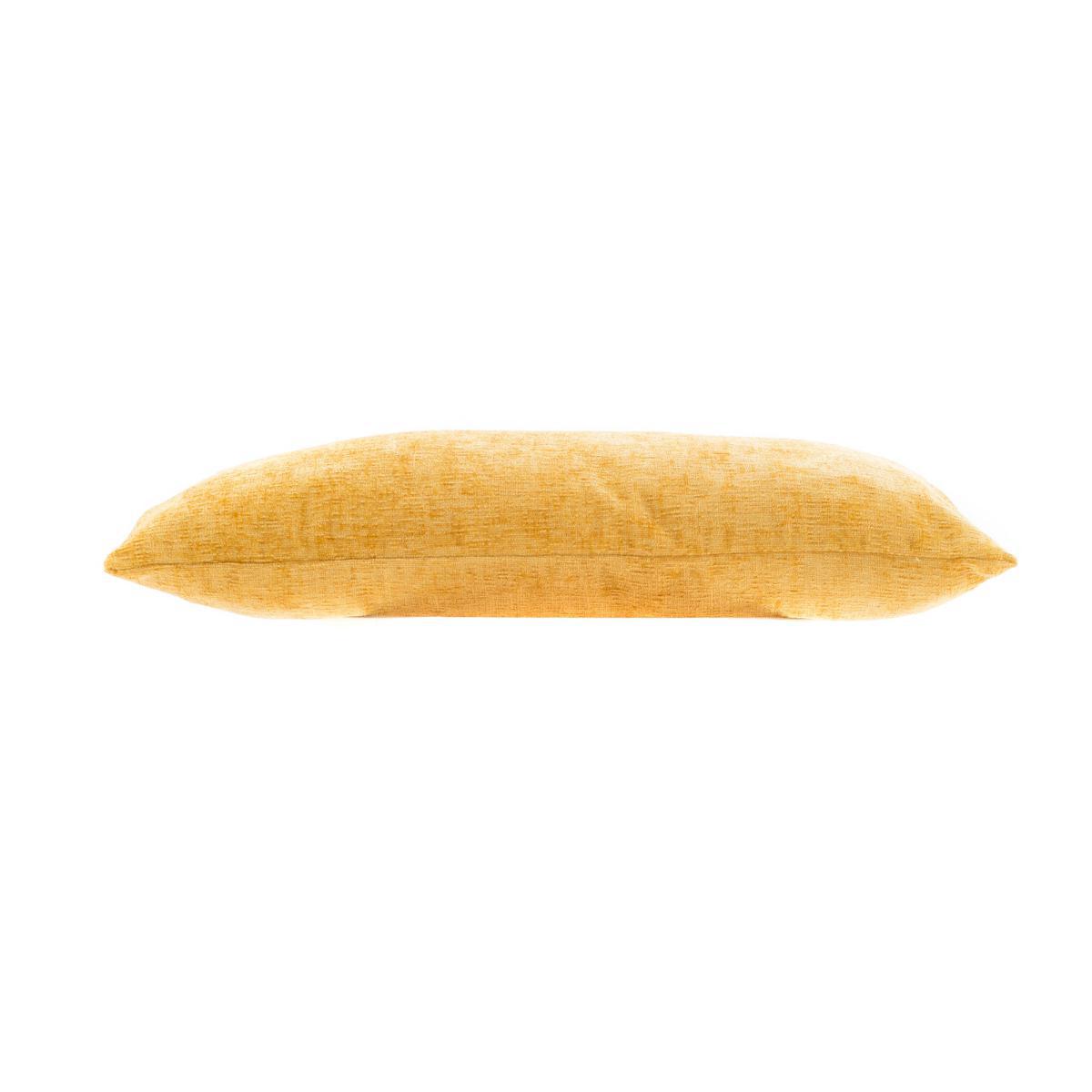 Chenille Rectangular Cushion Ochre – image 4