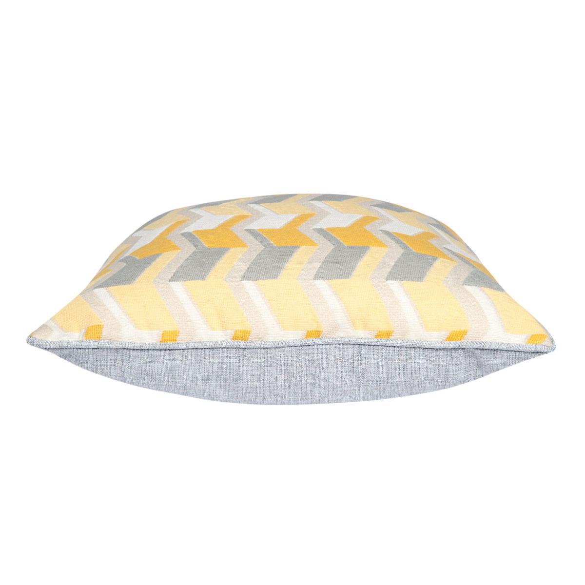 Sonny Cushion Cover Yellow, Grey and White – image 3
