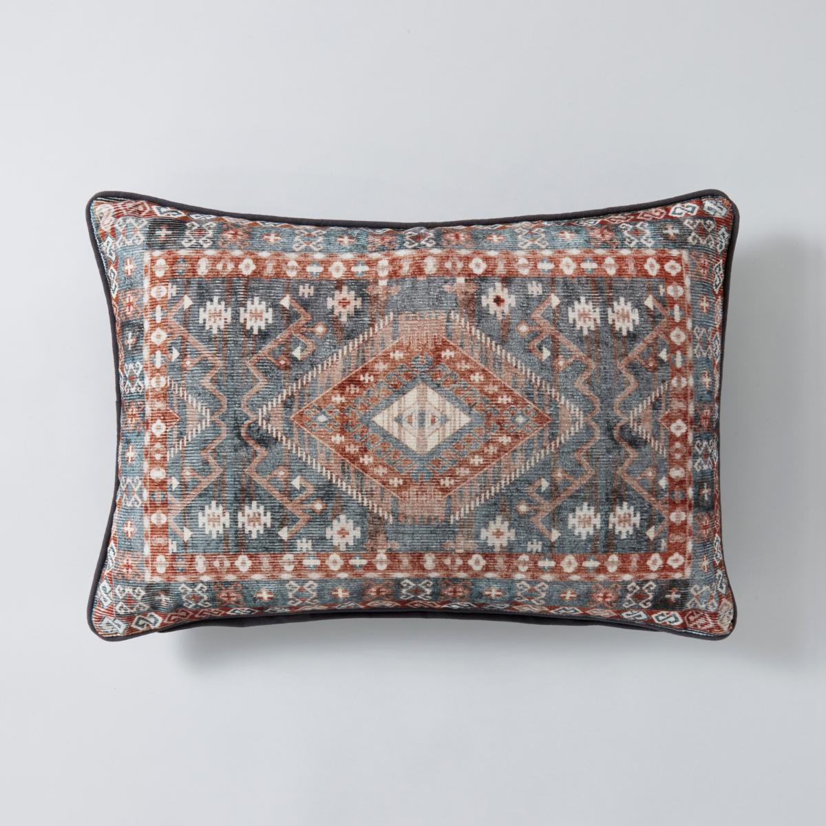 Oriental Cord Cushion 40 x 60cm Navy (Blue) – image 3