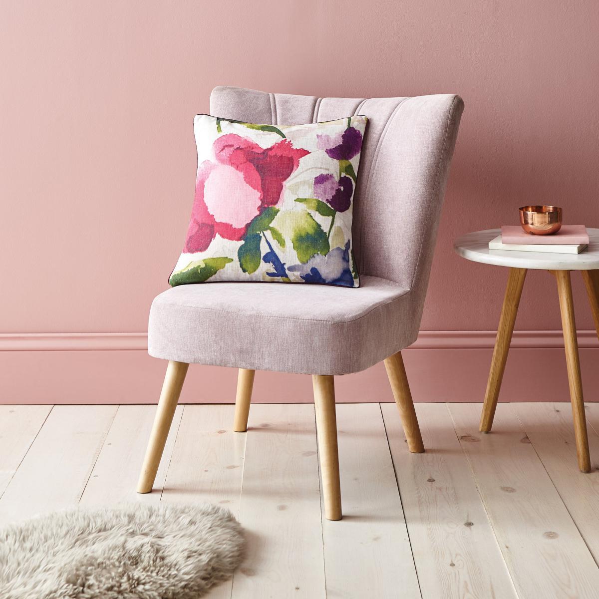 Watercolour Brights Square Cushion Pink – image 2
