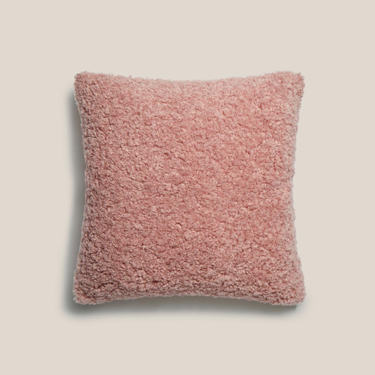 Wool Look Cushion Pink – image 2