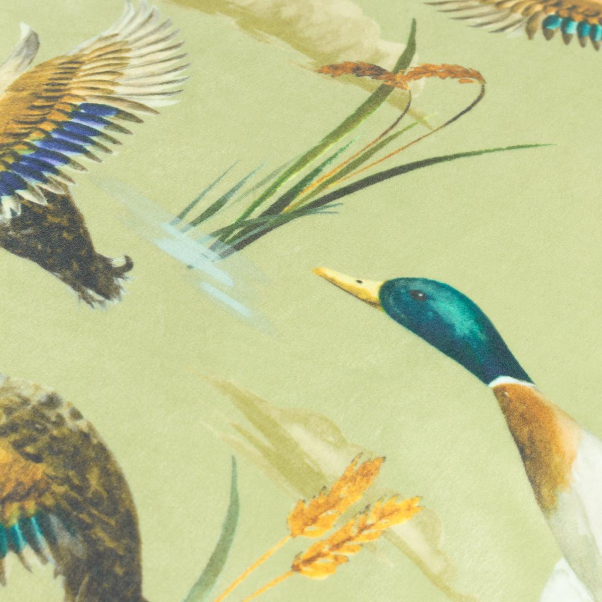 Mallards in Flight Square Cushion Green – image 2