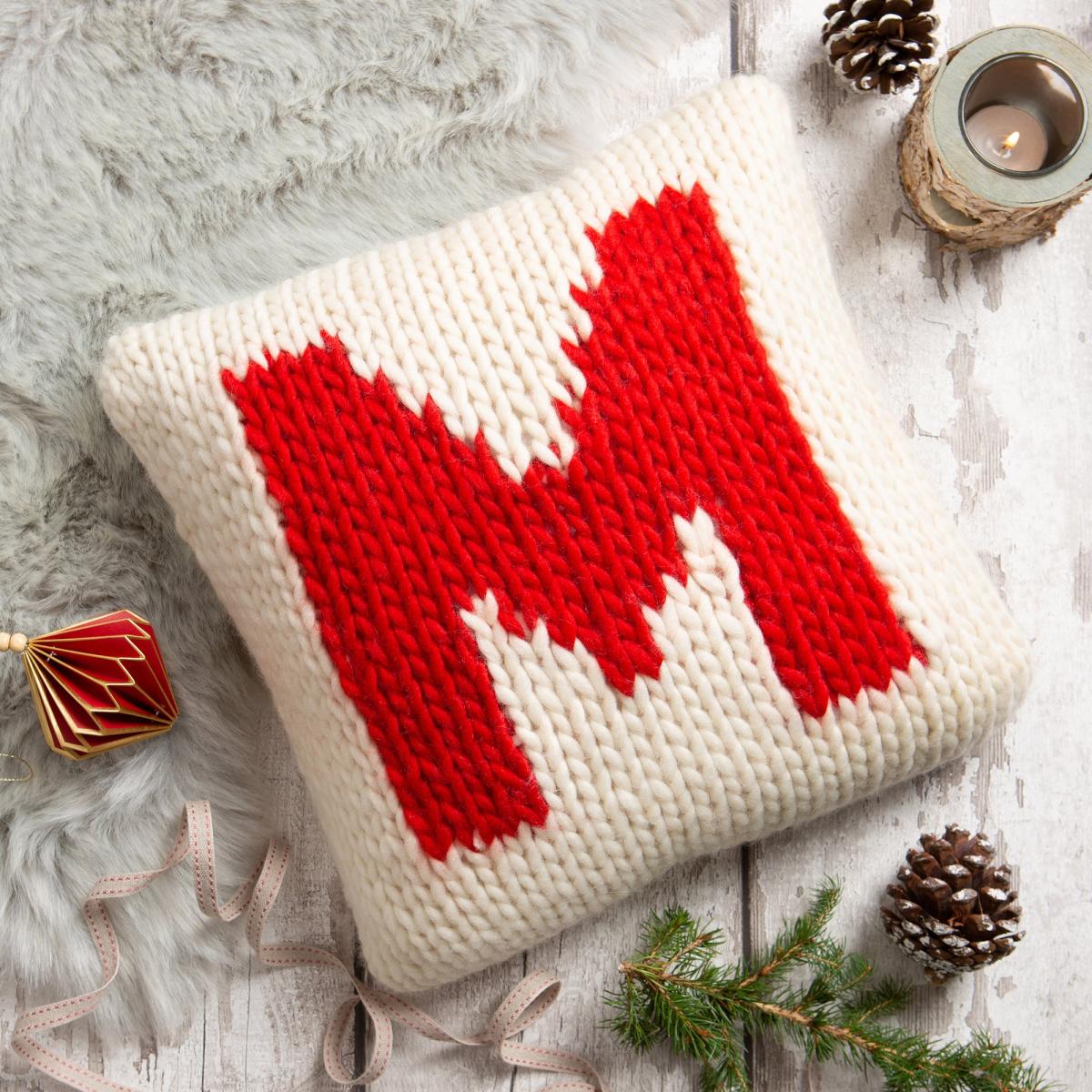 Wool Couture Personalised Cushion Knit Kit Cream – image 2