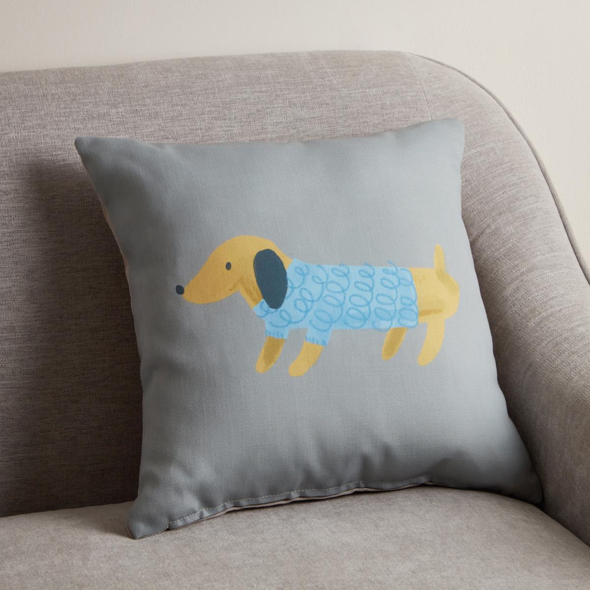 Dachshund Cushion MultiColoured – image 2