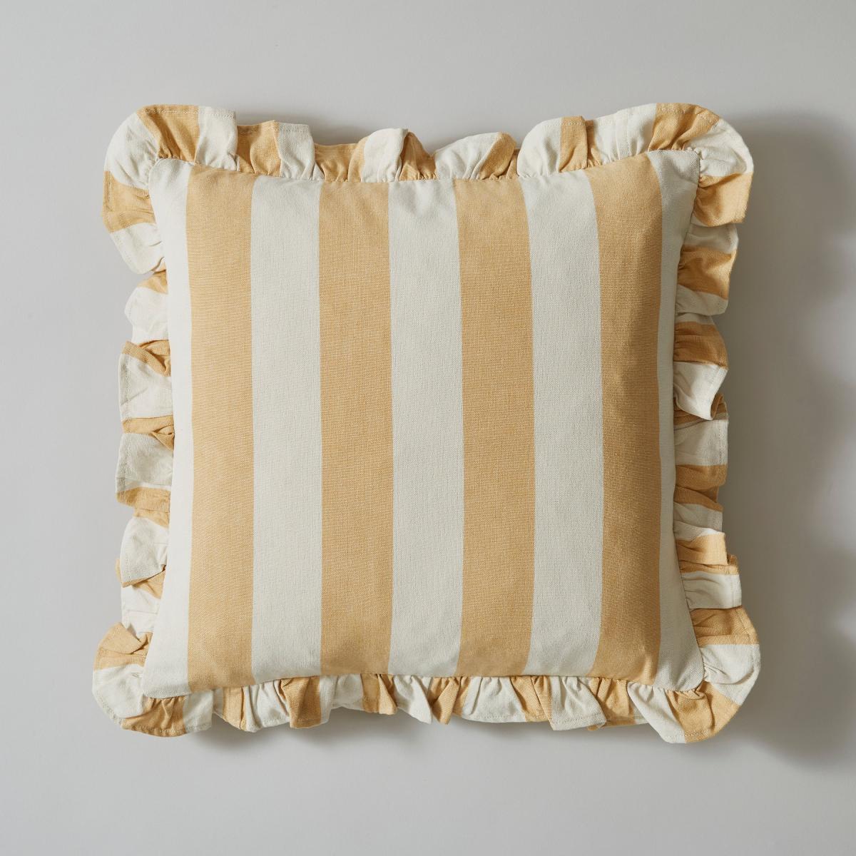Linford Stripe Cushion Yellow – image 3