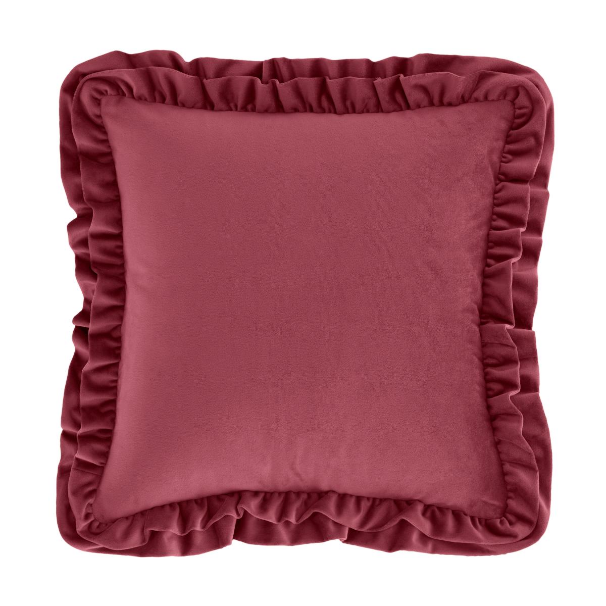 Catherine Lansfield So Soft Velvet Touch Double Frill Square Cushion – image 3