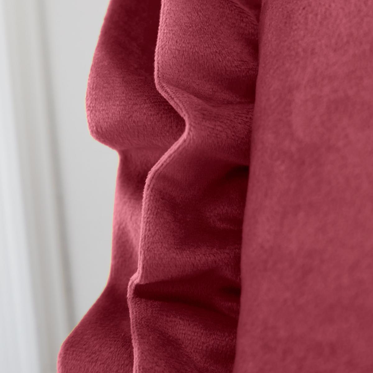 Catherine Lansfield So Soft Velvet Touch Double Frill Square Cushion – image 4