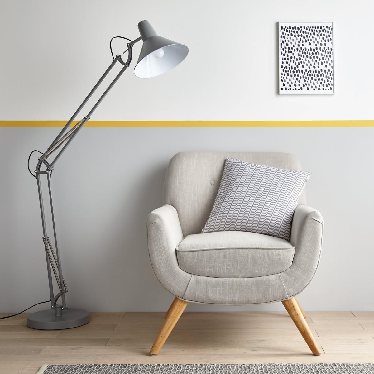 Wave Grey Cushion Grey and White – image 4