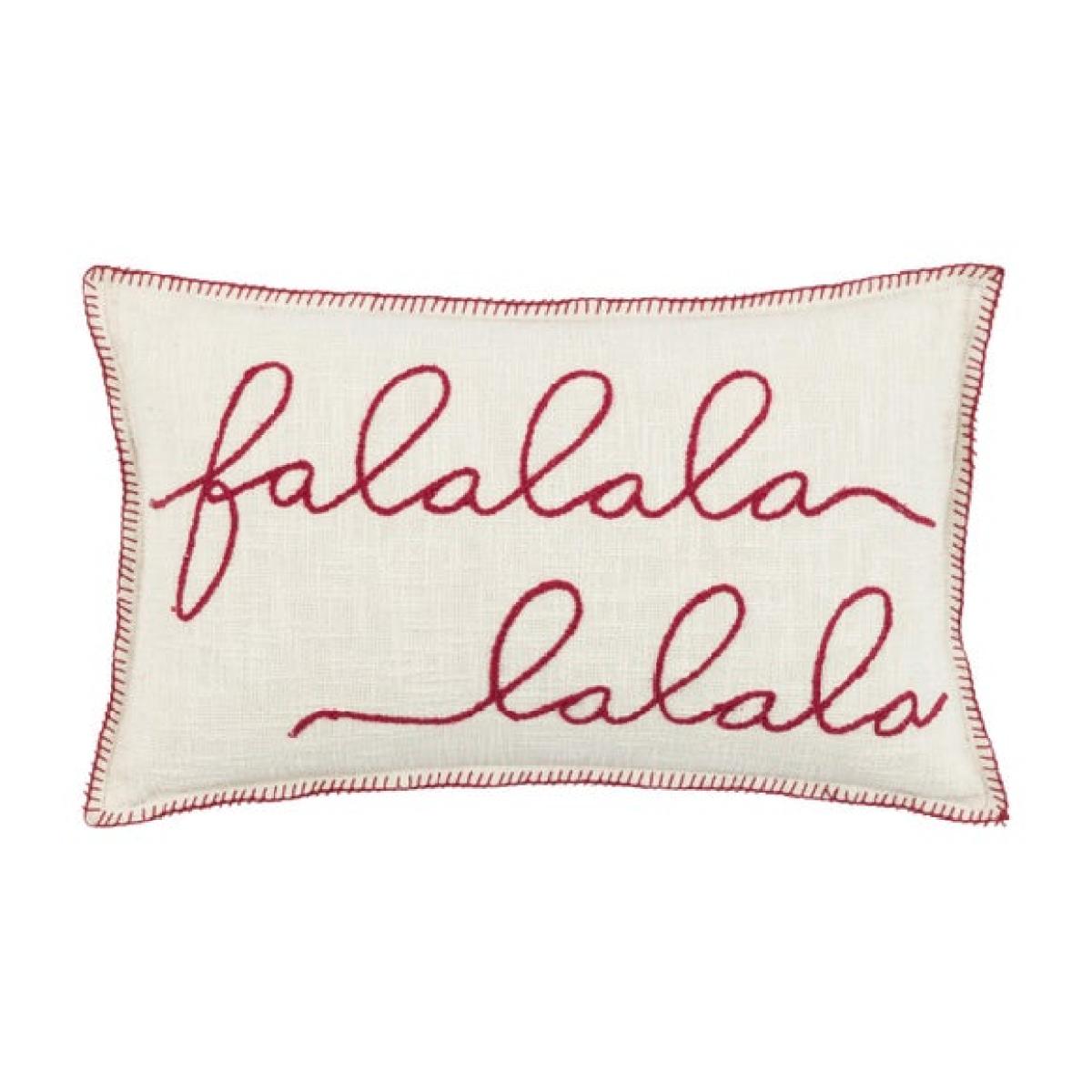 Festive Falala Stitched Rectangular Cushion – image 4
