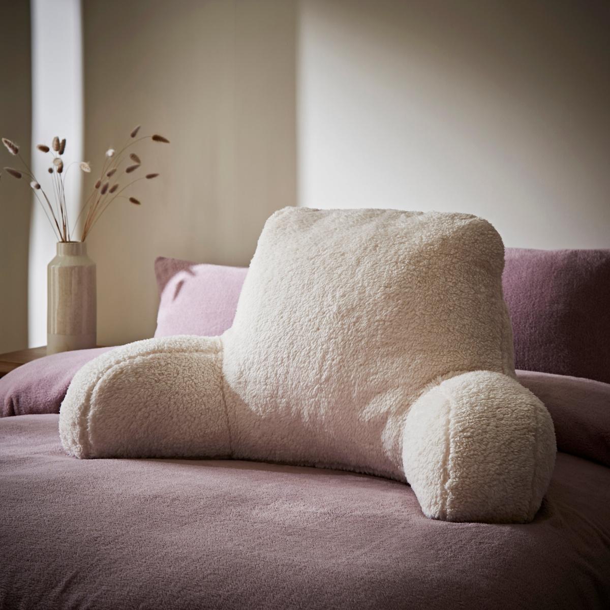 Teddy Bear High Back Cuddle Cushion Teddy Taupe – image 1
