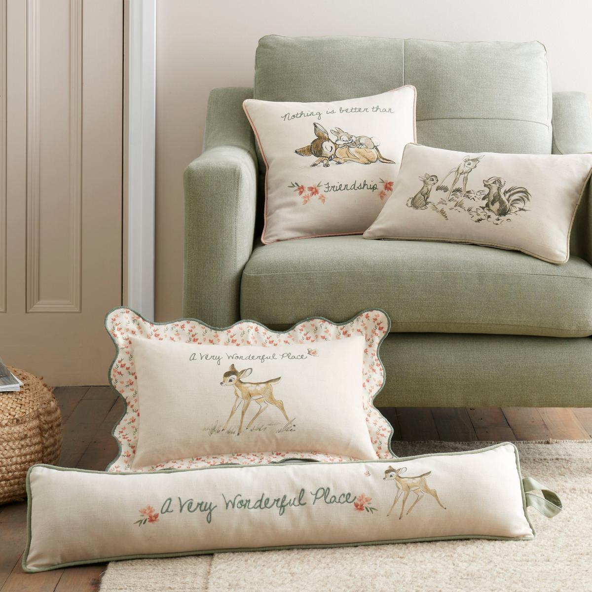 Disney Bambi and Friends Rectangle Cushion Cream (Natural) – image 4