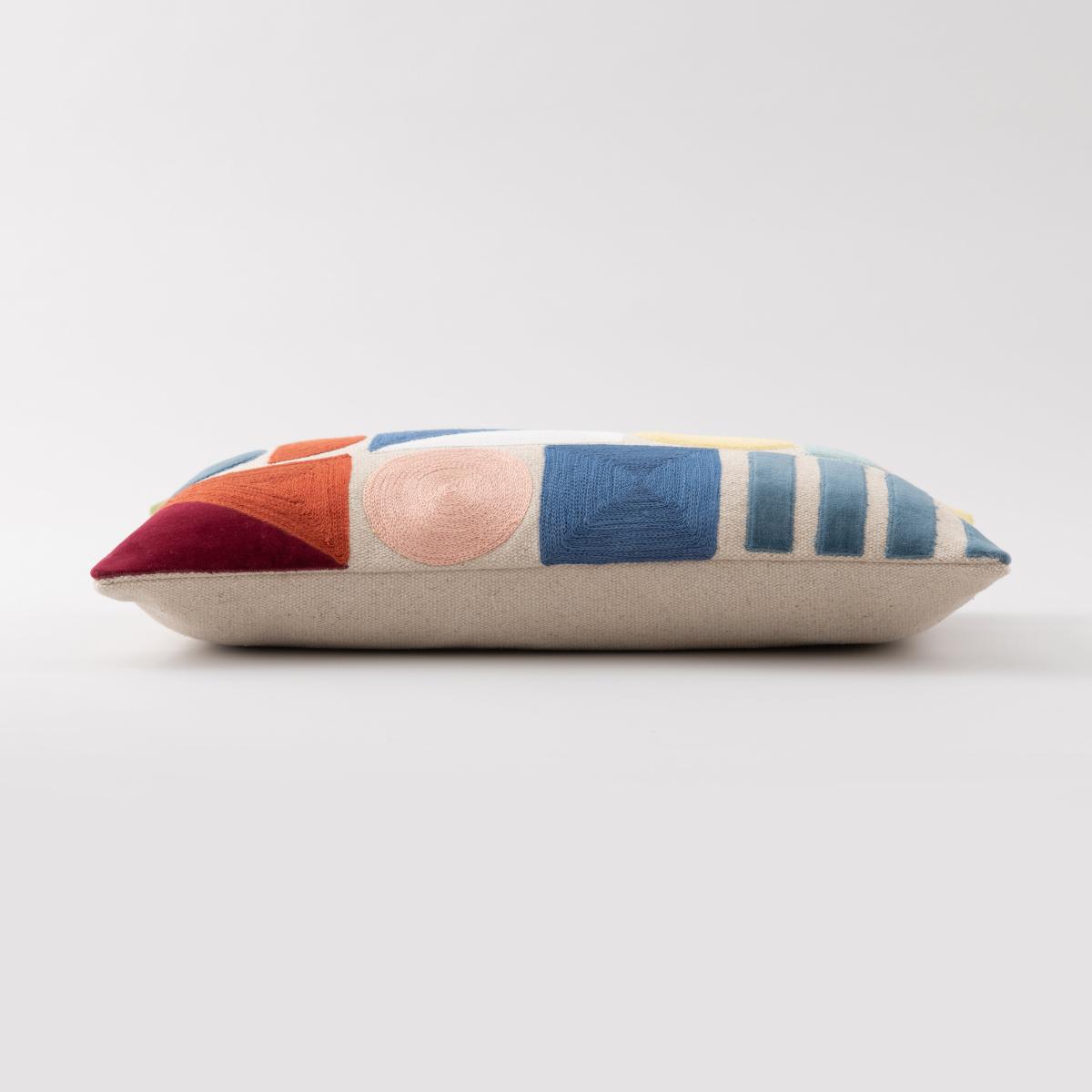 Circuit Embroidered Cushion MultiColoured – image 3