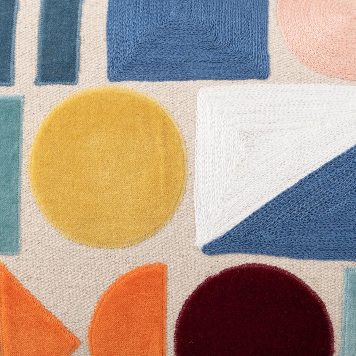 Circuit Embroidered Cushion MultiColoured – image 4