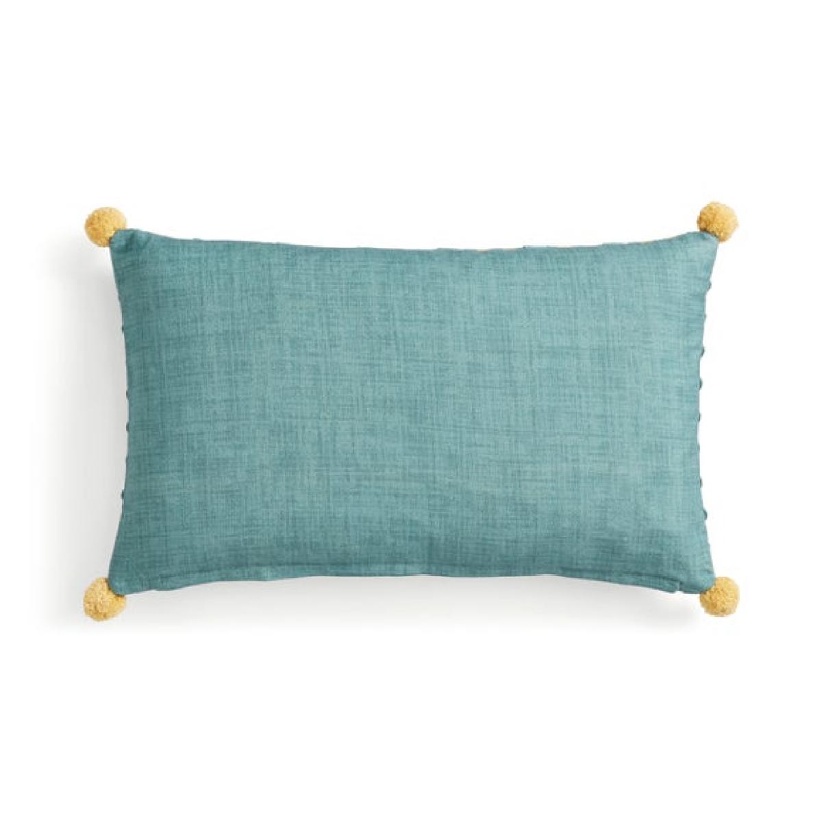 Wiggle Pom Pom Rectangle Cotton Cushion – image 4