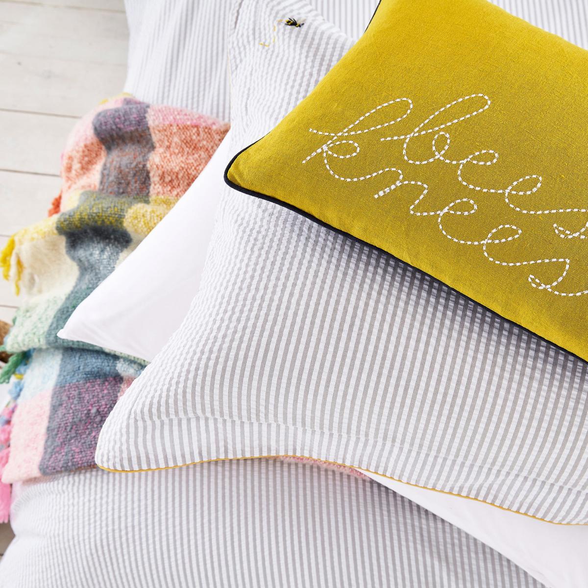 Joules Bees Knees Boudoir Cushion Antique Gold – image 6