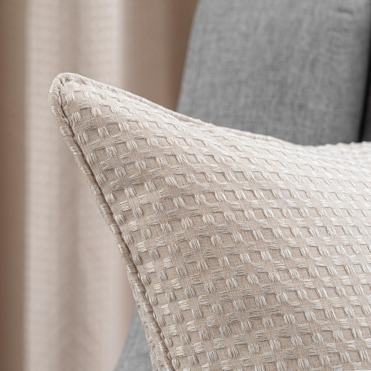 Recycled Basketweave Cushion White Sand – image 2