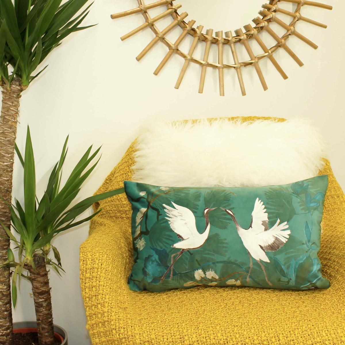 Demoiselle Cushion Blue/Green/White – image 4