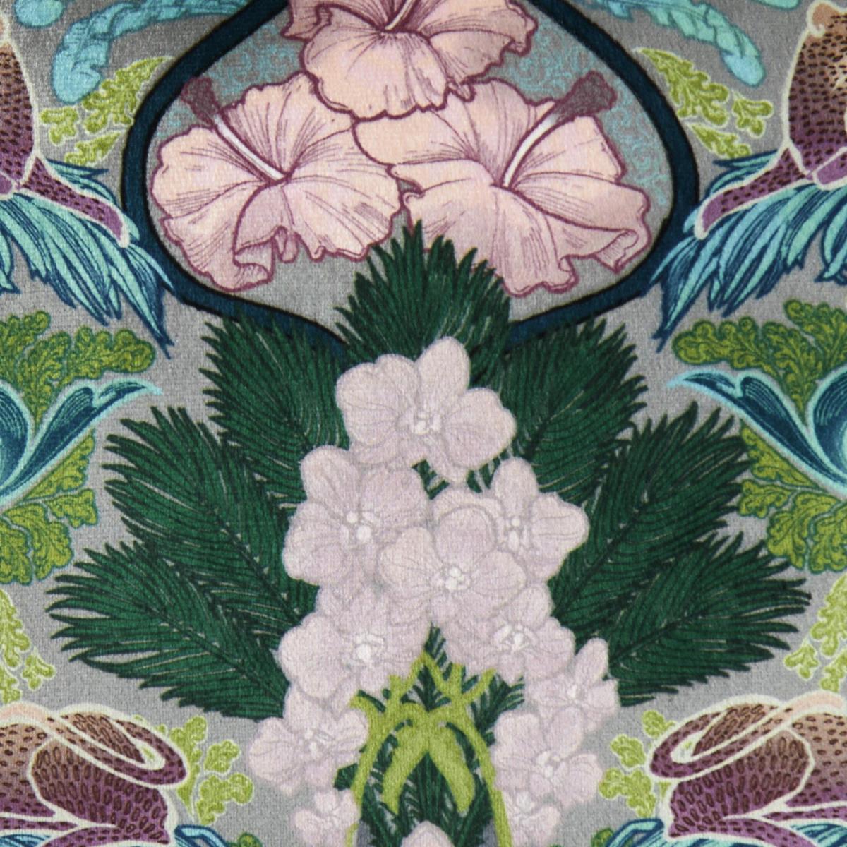 Suburban Jungle Teal Cushion 43cm x 43cm Teal (Blue) – image 4