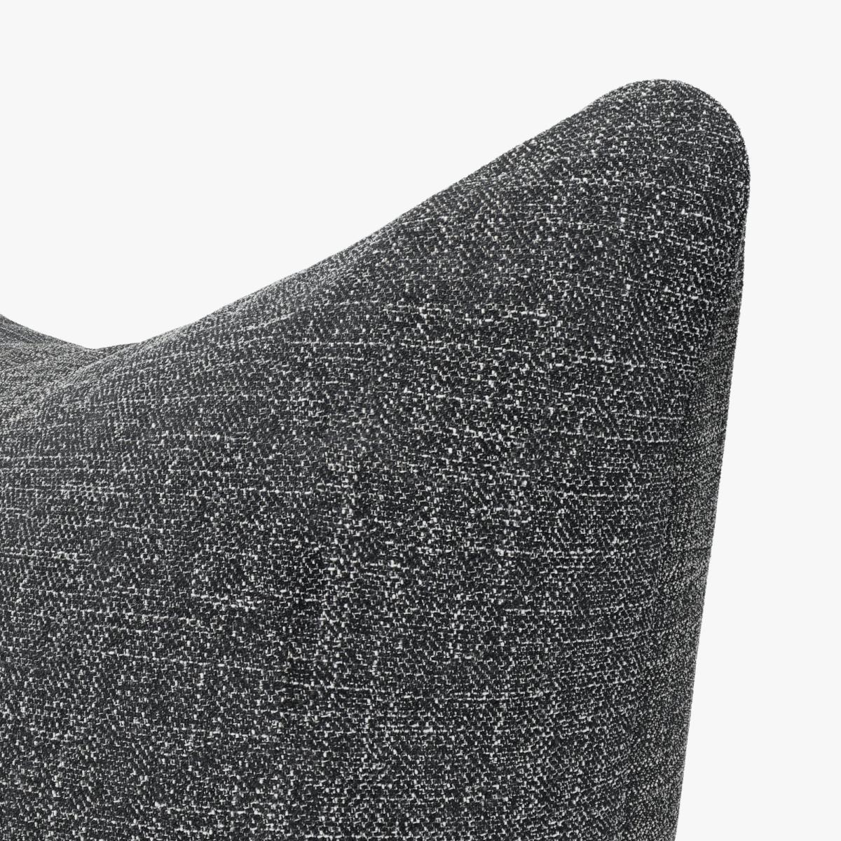 Slub Cotton Scatter Cushion Slub Cotton Black – image 2