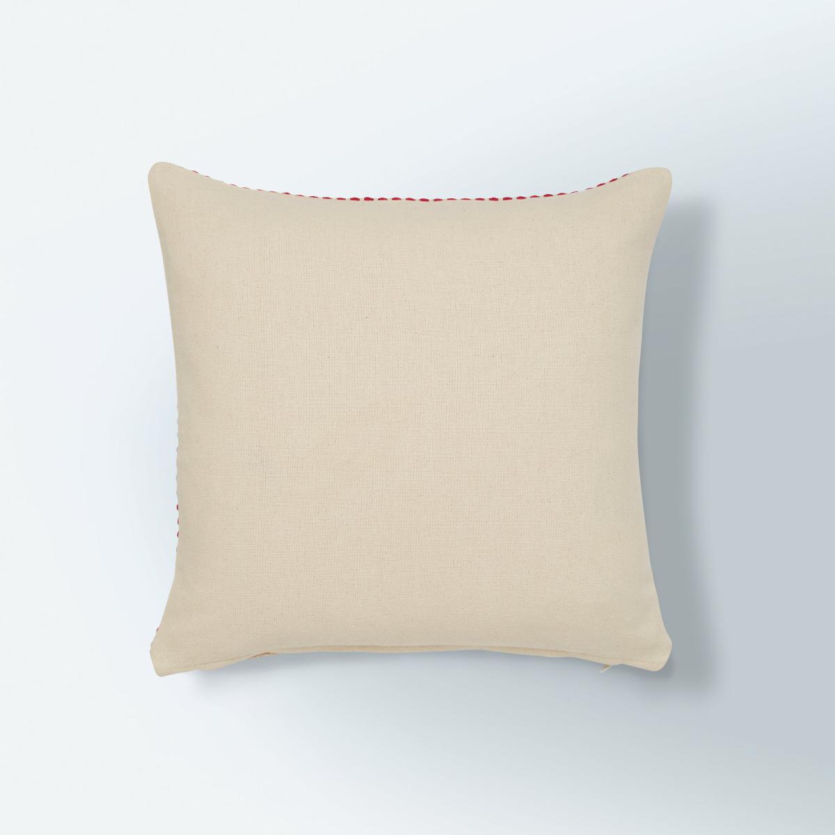 Bright Woven Cushion Cover Fuchsia Pink – image 4