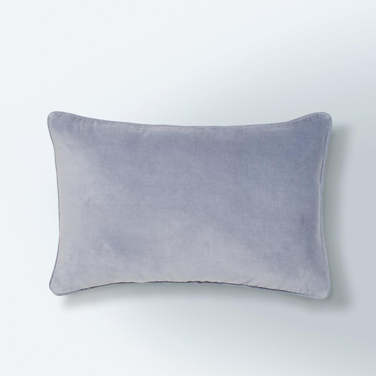 Belle Embroidered Cushion Blue – image 4