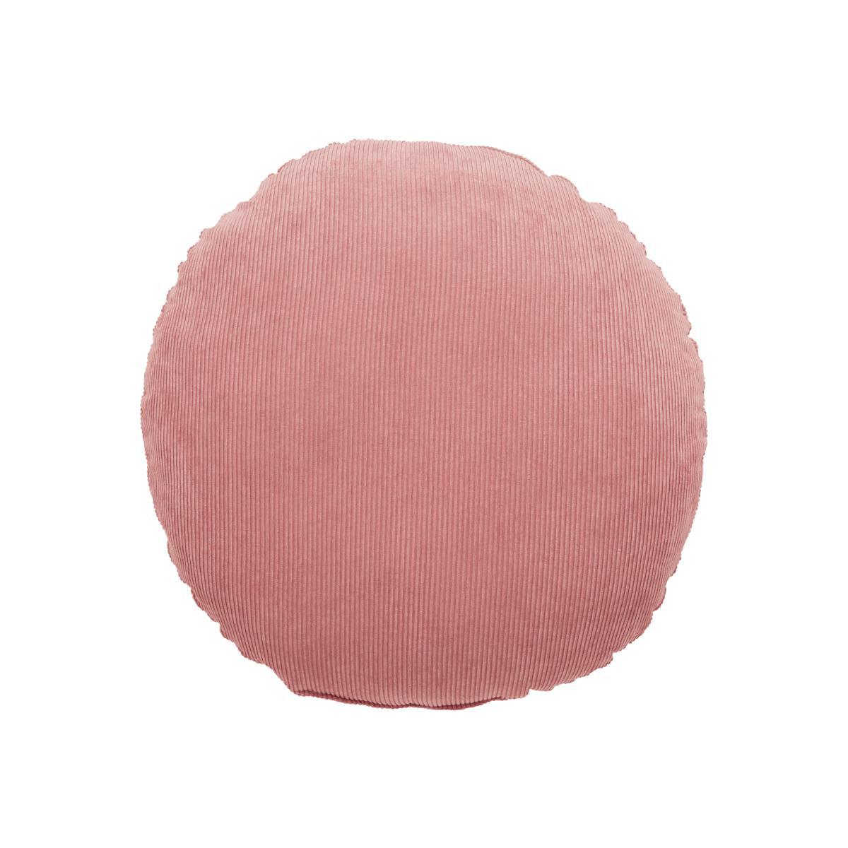 Circle Corduroy Cushion Rose – image 1