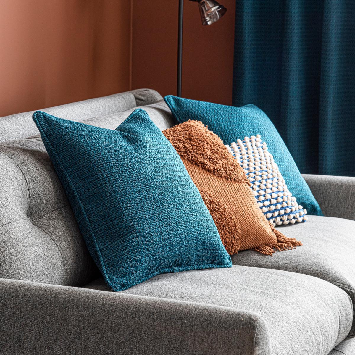 Elements Kul Dark Teal Cushion Blue – image 2