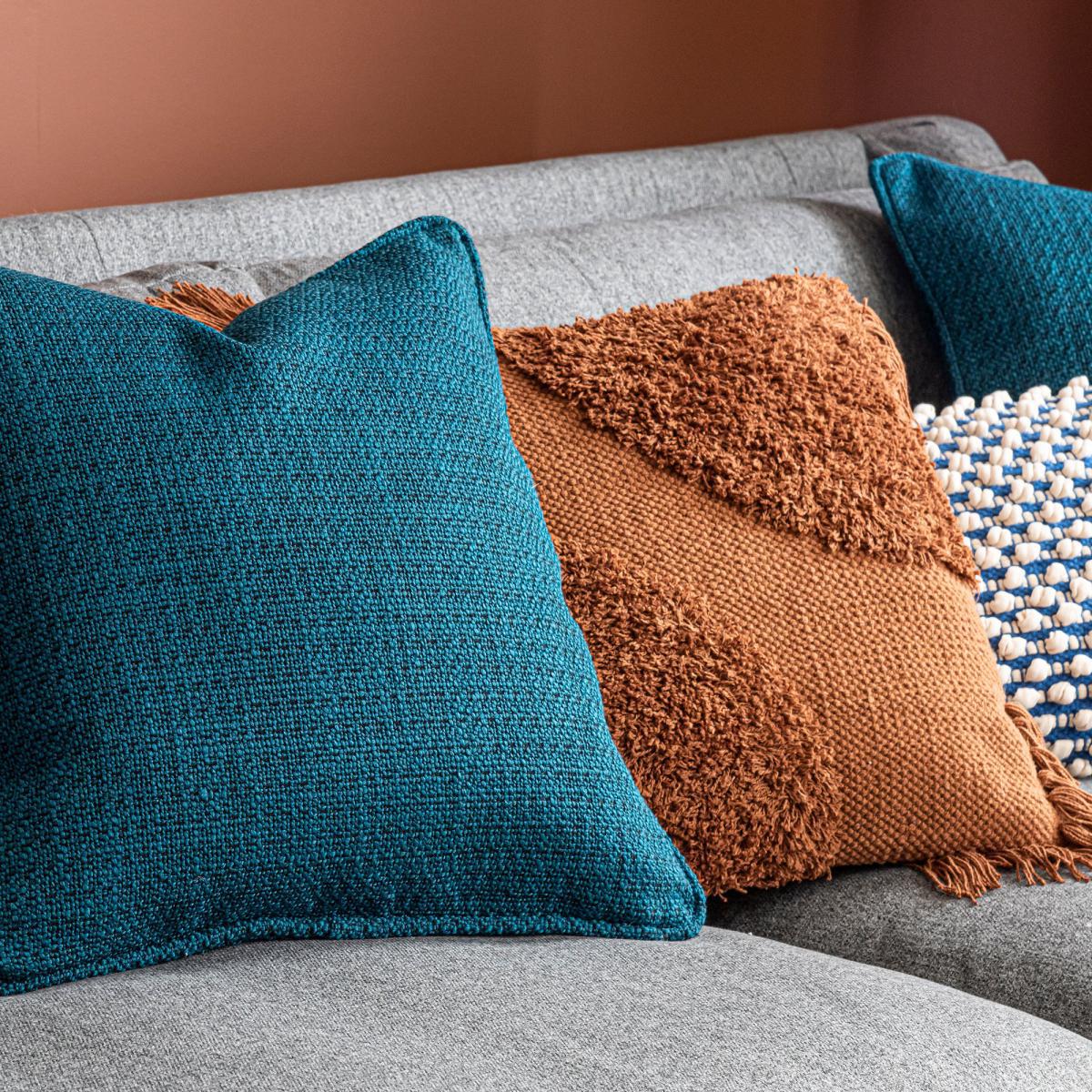 Elements Kul Dark Teal Cushion Blue – image 4