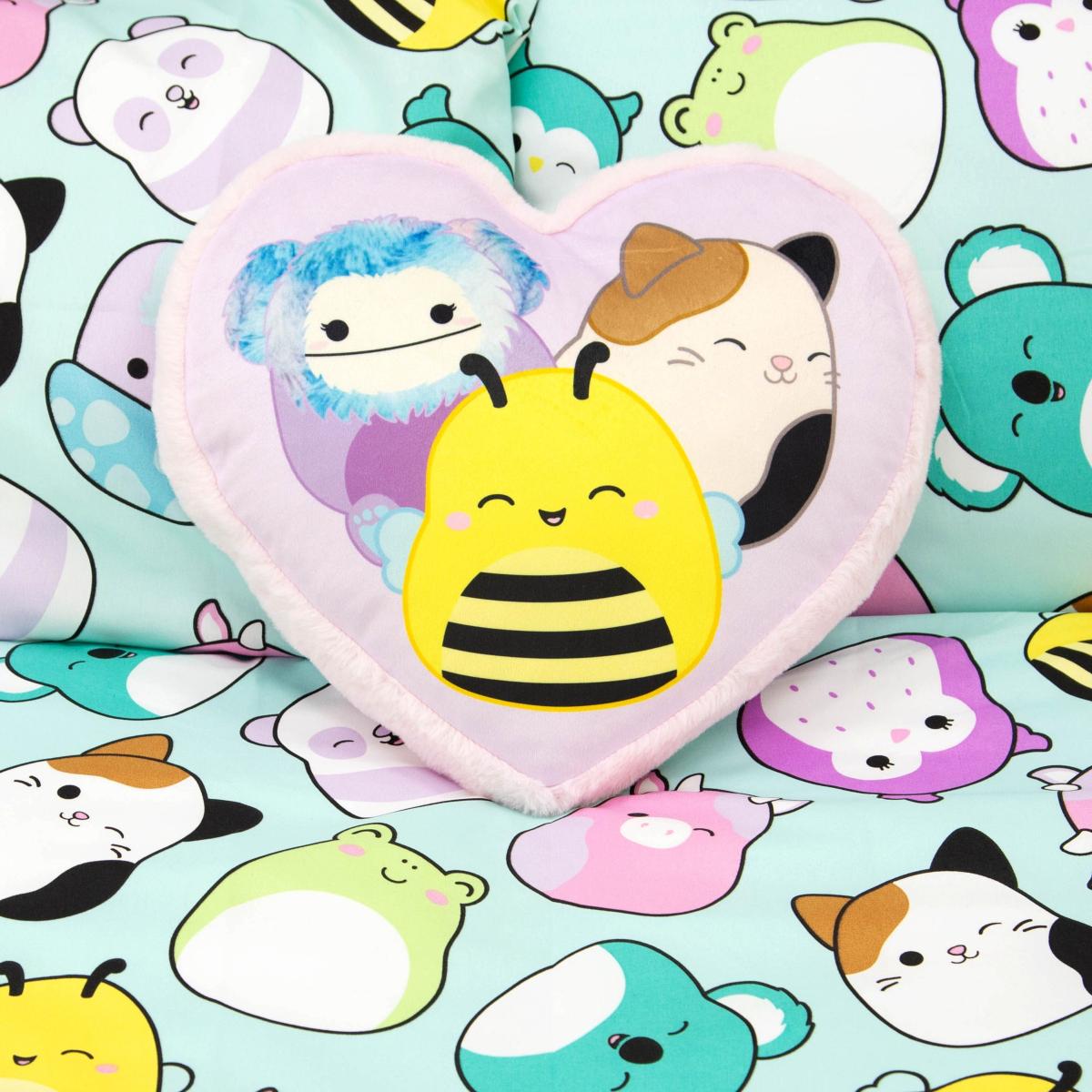 Squishmallows Flash Reversible Heart Shaped Cushion – image 3